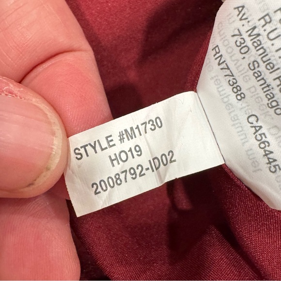 Madewell Women's Burgundy Floral Chiffon Top Short Sleeve Dress Shirt Lined - Picture 10 of 12